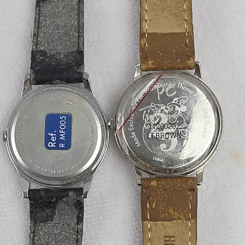 Set Of 2 Vintage Mickey Mouse 25yrs &‎ Hands Watches Damaged Straps